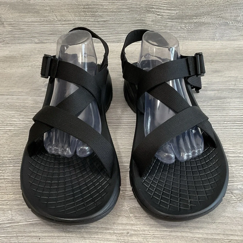 CHACO Z Volv Open Toe Ecotread Sport Comfort Sandals J105085 Black Men's Size 12